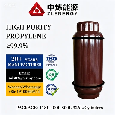 Material C3H6, propilenă industrială, gaz de fabricare a polimerilor, substanță chimică propilenă